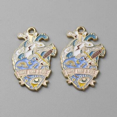 Alloy Enamel Pendants