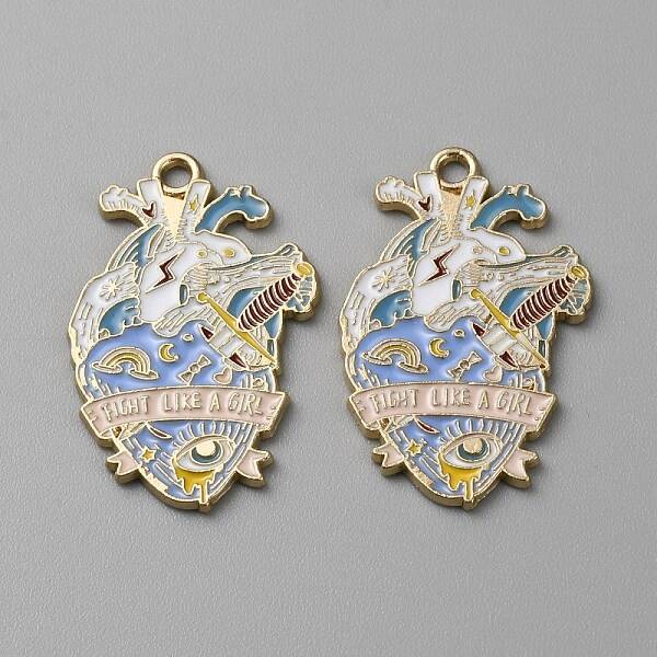 Alloy Enamel Pendants