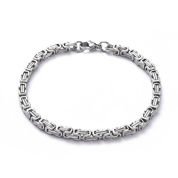 Tarnish Resistant Unisex 201 Stainless Steel Byzantine Chain Bracelets