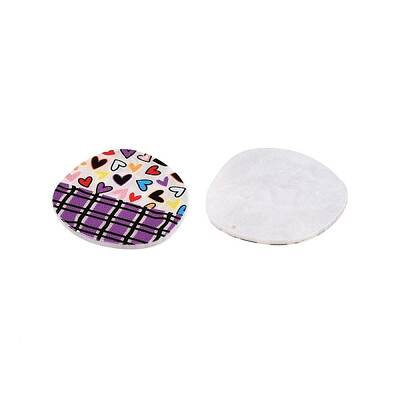 Plaid Theme Printed Acrylic Pendants