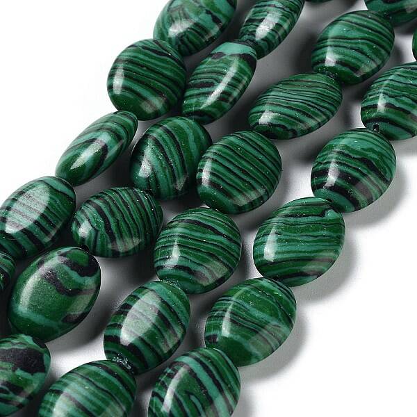 Synthetic Malachite Beads Strands