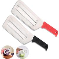 Cabbage Chopper Shredder, 2 Pack Cabbage Cutter Knife Kitchen Slicer Sauerkraut Cutter Coleslaw Grater, Sharp Stainless Steel...