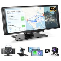 Herilary 2025 Upgraded Wireless Carplay Stereo with Suction Mount, Rear Camera, Seamless Mirrorlink, Supports Landscape & Por...
