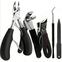 Professional Toe Nails Clipper Set, 1 Set Stainless Steel Concave Blades Toe Nails Clipper Set, Manicure & Pedicure Tools for...