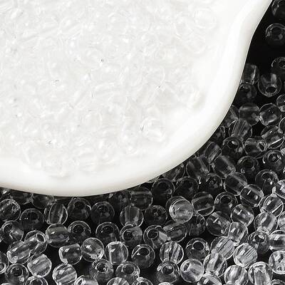Transparent acrylic beads
