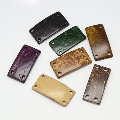 Dyed Wood Jewelry Findings Coconut Chandelier Components Links
