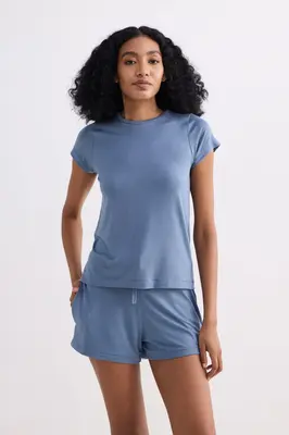 Essential Knit Shorts in Blue | Color: Arctic Sea | Size: S