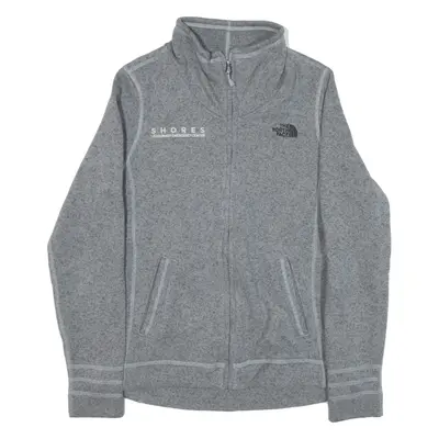 THE NORTH FACE Fleece Lined Knit Jacket Grey Womens M