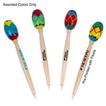 288 Customized Maraca Pen - Musical & Wooden