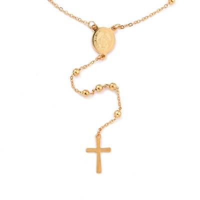 304 Stainless Steel Rosary Bead Necklaces For Religion
