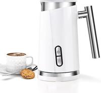 (Sold Out Soon) Automatic Milk Frother 3 in 1 Electric Hot and Cold Milk Frother Warmer for Milk Latte Foam Maker Hot Chocola...
