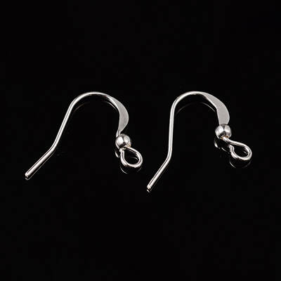 Silver Color Plated Brass Earring Hooks