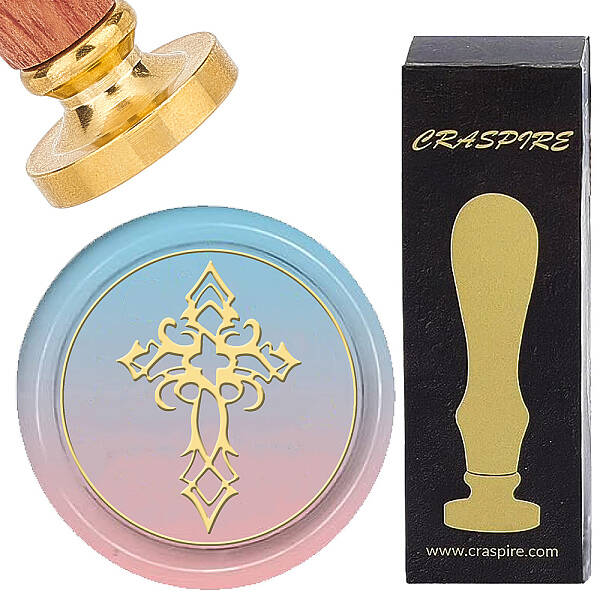 Brass Wax Seal Stamps with Wood Handle