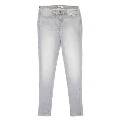 LEVI'S 535 Legging Womens Jeans Grey Slim Skinny Stone Wash W30 L32