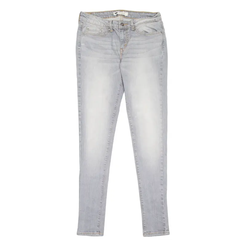 LEVI'S 535 Legging Womens Jeans Grey Slim Skinny Stone Wash W30 L32