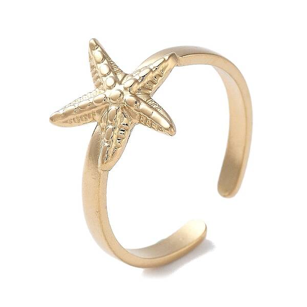 304 Stainless Steel Open Cuff Rings for Women
