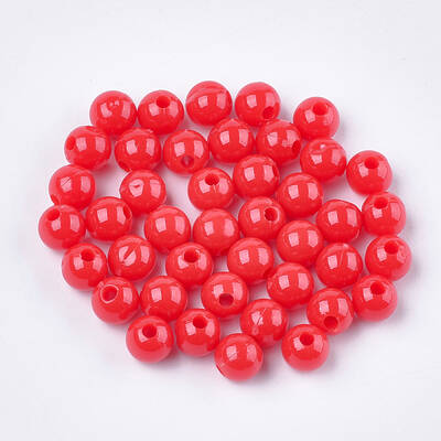 Opaque Plastic Beads