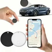 (iOS Only)Mini GPS Locator, Item Location Finder, 1 GPS Locator, Battery Powered Hidden Locator Unit Travel Gadgets Black Por...