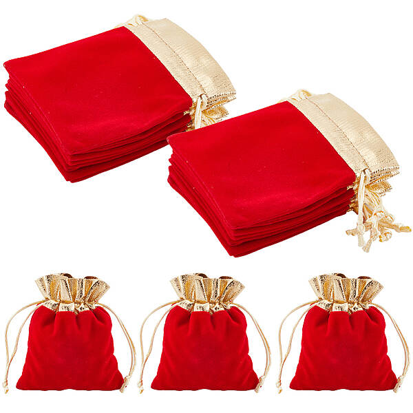 Rectangle Velvet Jewelry Pouches Bags