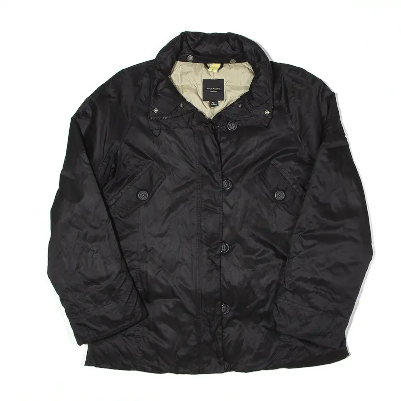 MAX MARA Weekend Insulated Puffer Jacket Black Womens UK 14