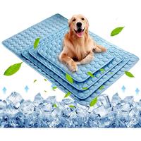 Cooling Mat for Dogs Summer Dog Pad for Small Medium Large Dogs Cats, Pet Ice Silk Blankets Sleeping Mat, Outdoor Dog Self Co...