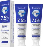 Hydroxyapatite Toothpaste, 7.5% Nano Hydroxyapatite Toothpaste for Enamel Repair & Teeth Whitening, Fluoride-Free, Gentle Min...