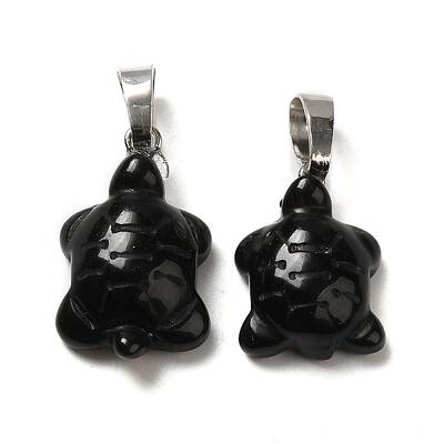 Natural Obsidian Pendants