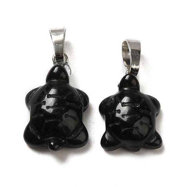 Natural Obsidian Pendants