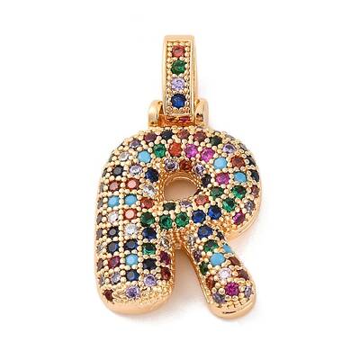 Brass Micro Pave Cubic Zirconia Pendants