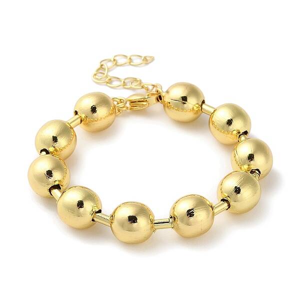 Rack Plating Brass Ball Chain Bracelets