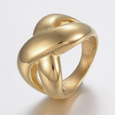 Ion Plating(IP) 304 Stainless Steel Wide Band Finger Rings