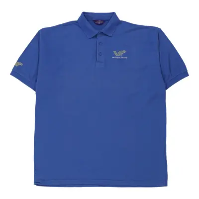 Vantage Racing Henbury Polo Shirt - 3XL Blue Cotton