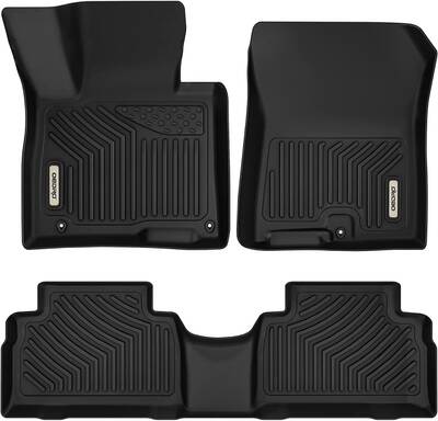 OEDRO Floor Mats for 2021-2023 Hyundai Santa Fe 5 Seat, TPE All-Weather Guard Front and Rear Row Full Set Liners