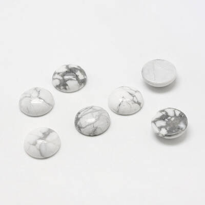 Natural Howlite Gemstone Cabochons