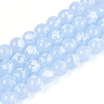 Baking Paint Glass Beads Strands