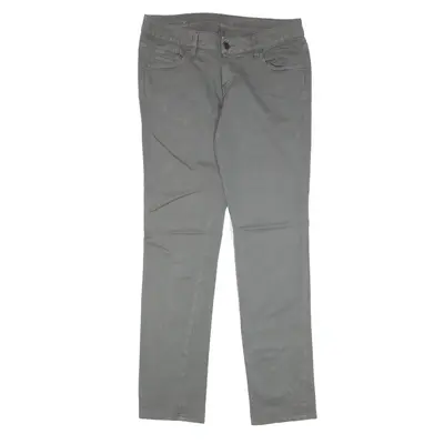 DIESEL Black Gold Trousers Grey Slim Straight Womens W28 L30