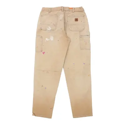 Carhartt Cargo Trousers - 36W 34L Beige Cotton