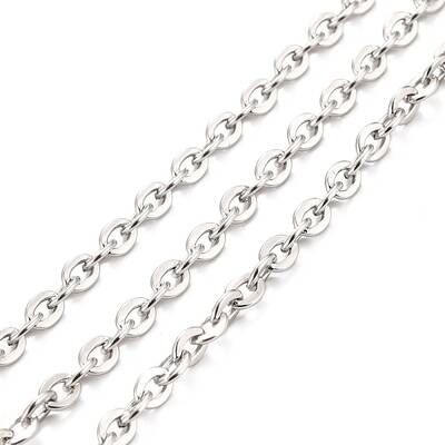 Tarnish Resistant 304 Stainless Steel Cable Chains