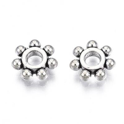 Tibetan Style Alloy Spacer Beads