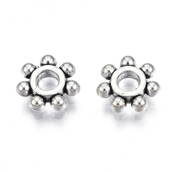 Tibetan Style Alloy Spacer Beads