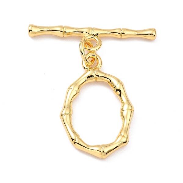 Rack Plating Brass Toggle Clasps