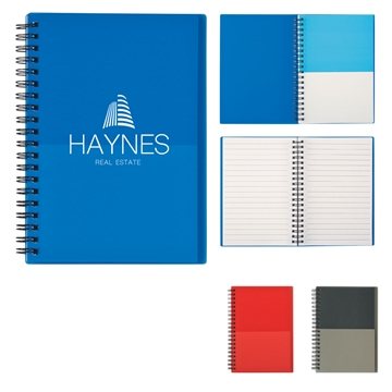 100 Customized Two-Tone Spiral Notebook - 70 Page
