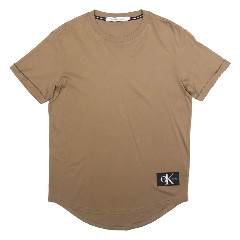 CALVIN KLEIN JEANS Womens T-Shirt Brown S