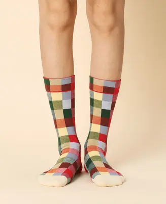 Women's Multi Colors Carreaux Socks