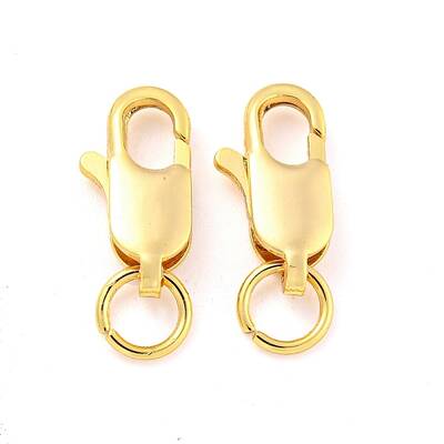 Brass Lobster Claw Clasps