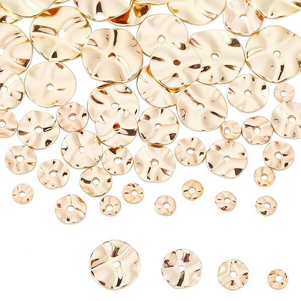 40Pcs 4 Style Brass Beads