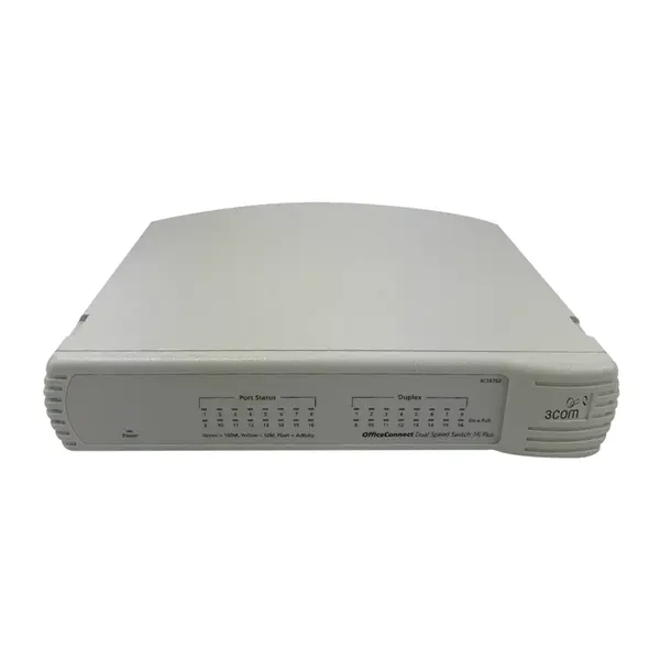 3C16792 3Com OfficeConnect 16 x RJ-45 Ports 10/100Base-TX Layer 2 Managed Rack-mountable Fast Ethernet Network Switch