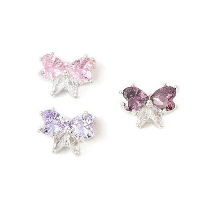 Brass Micro Pave Cubic Zirconia Pendants