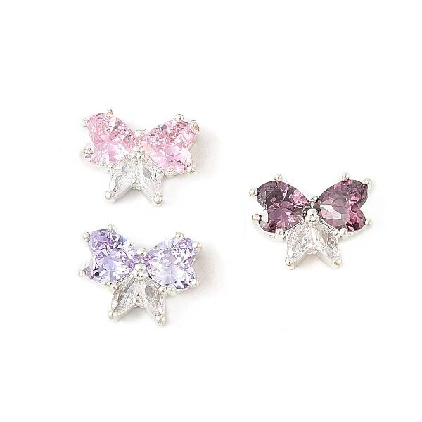 Brass Micro Pave Cubic Zirconia Pendants