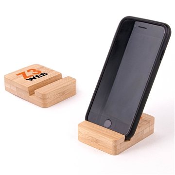 200 Customized Eco-Friendly Bamboo Mobile Device Holder - ...